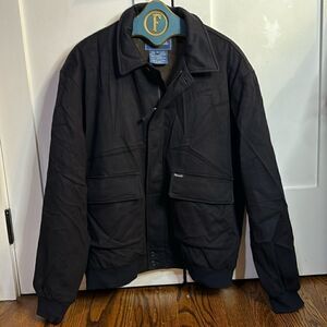 Faconnable Men’s wool blend jacket Black Size XL